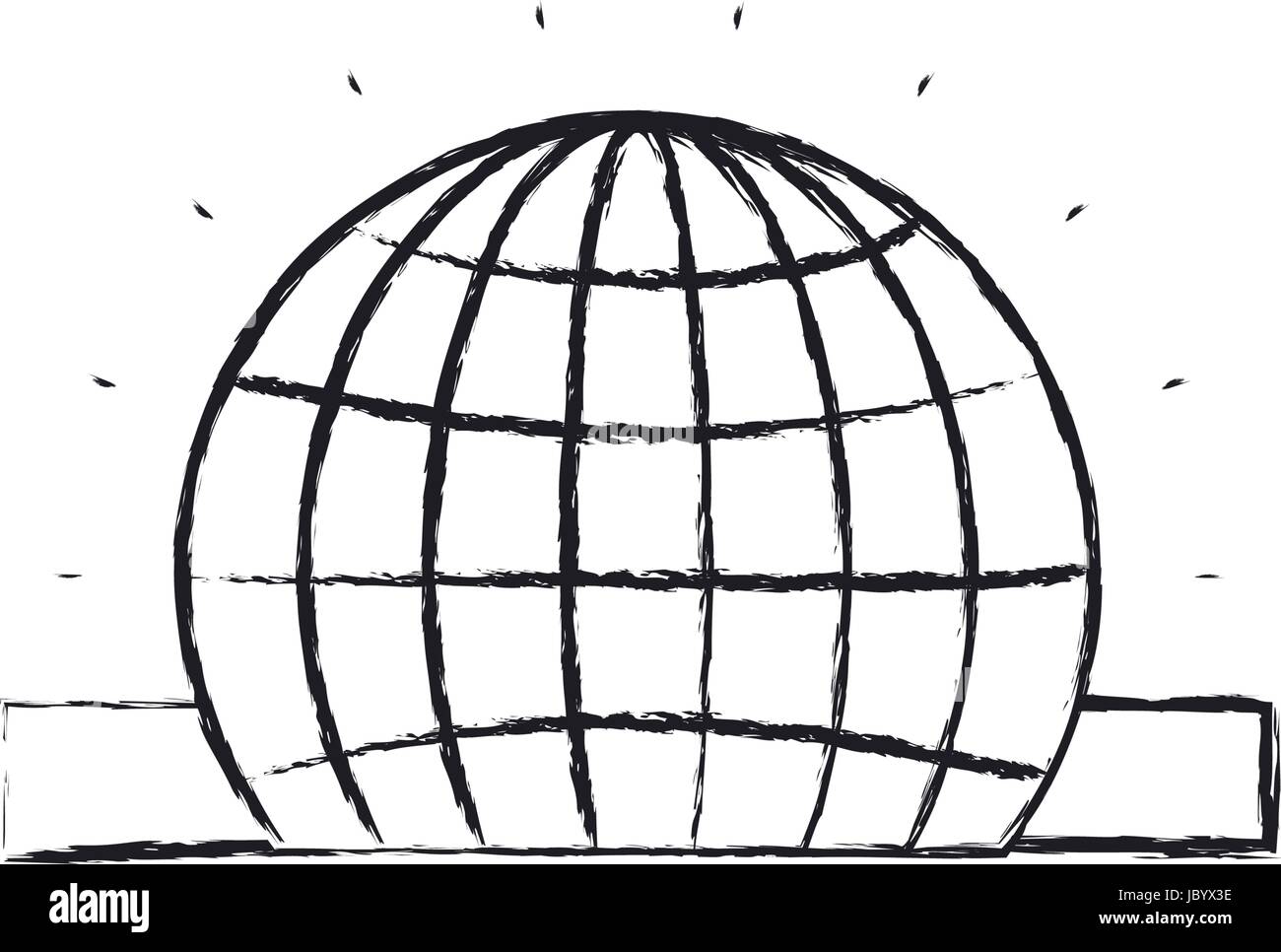 blurred silhouette closeup flat globe earth world chart depositing in ...