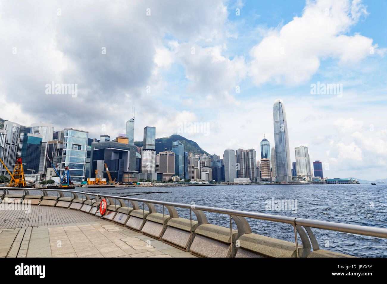 Hong Kong , Modern Buildings in finance district Stock Photo - Alamy