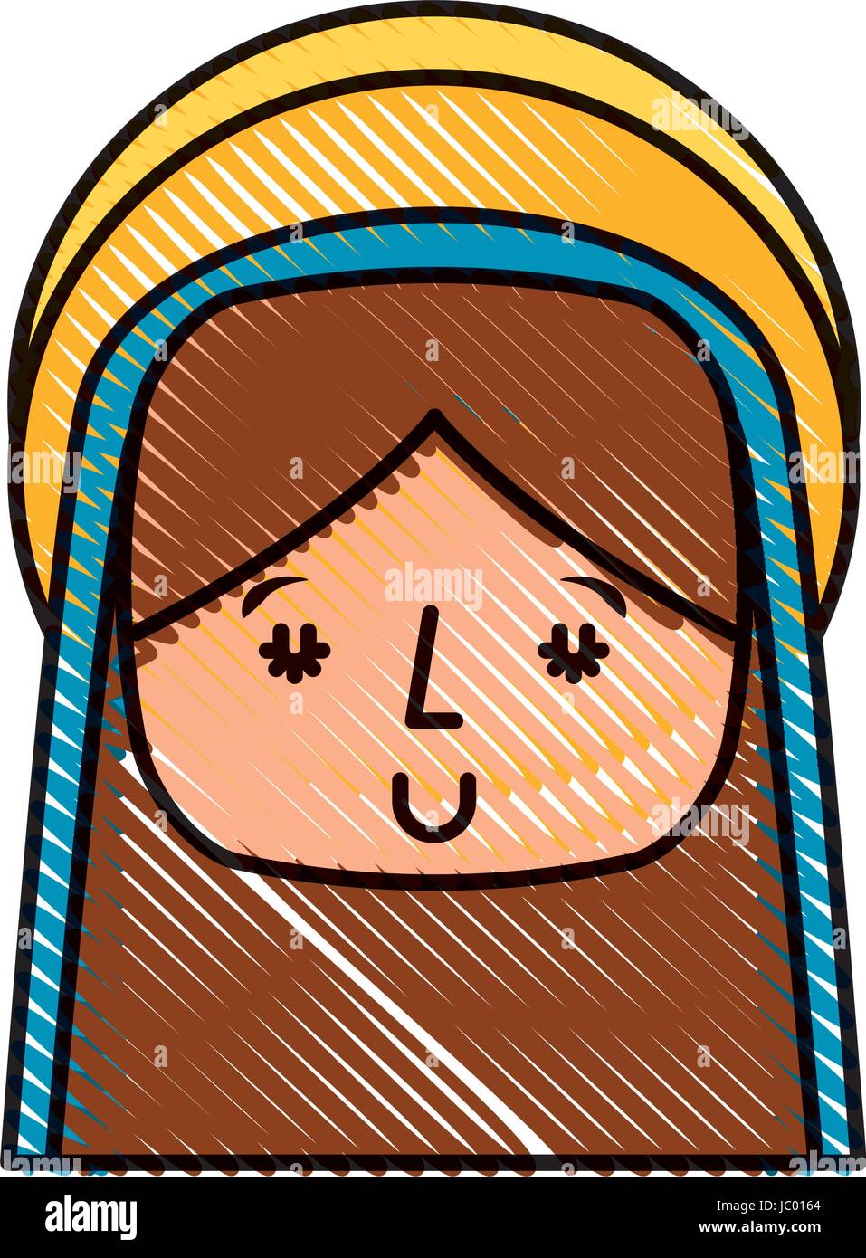 mary virgin manger character Stock Vector Image & Art - Alamy