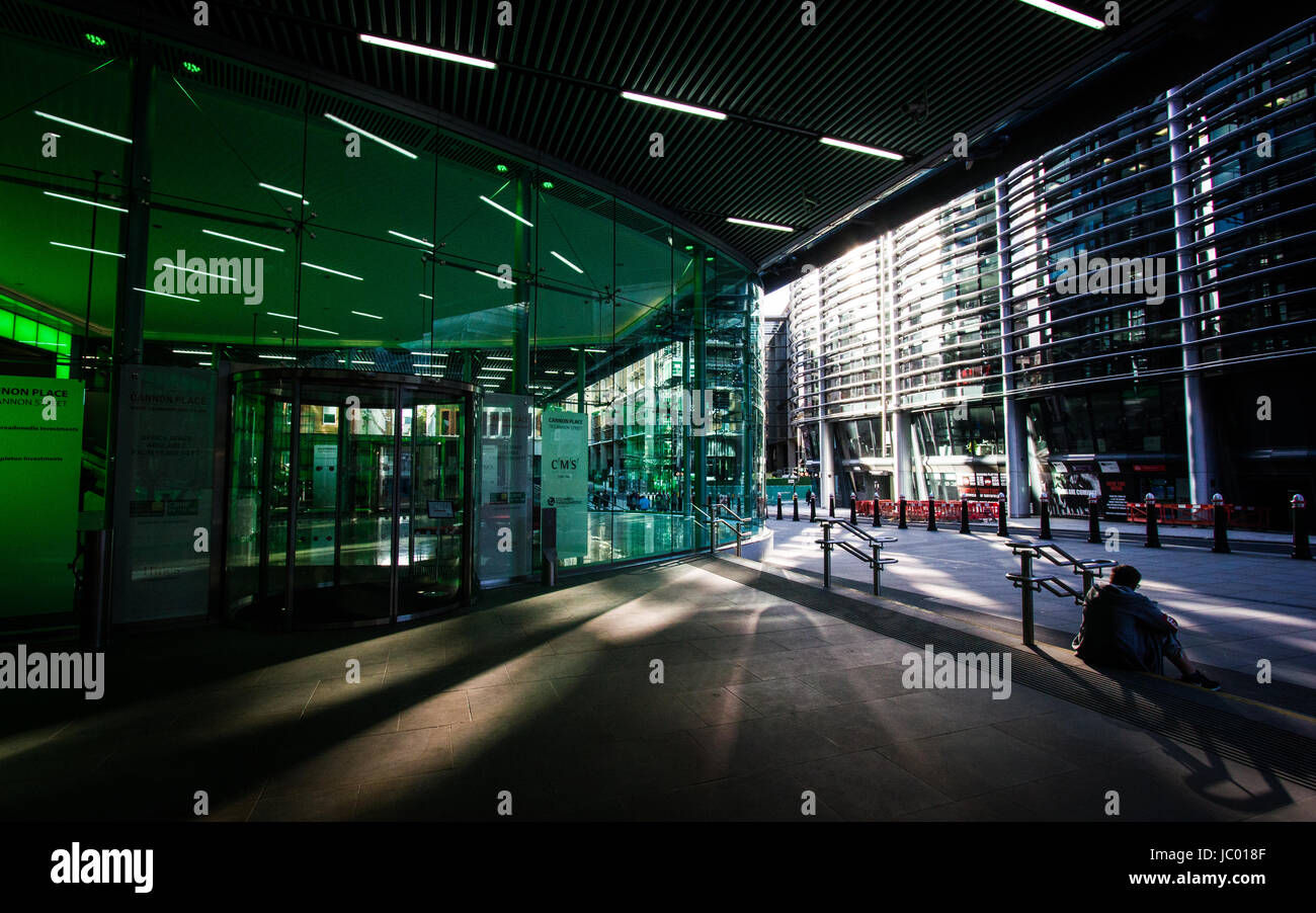 Old and new buildings jostle for space in central London Stock Photo ...