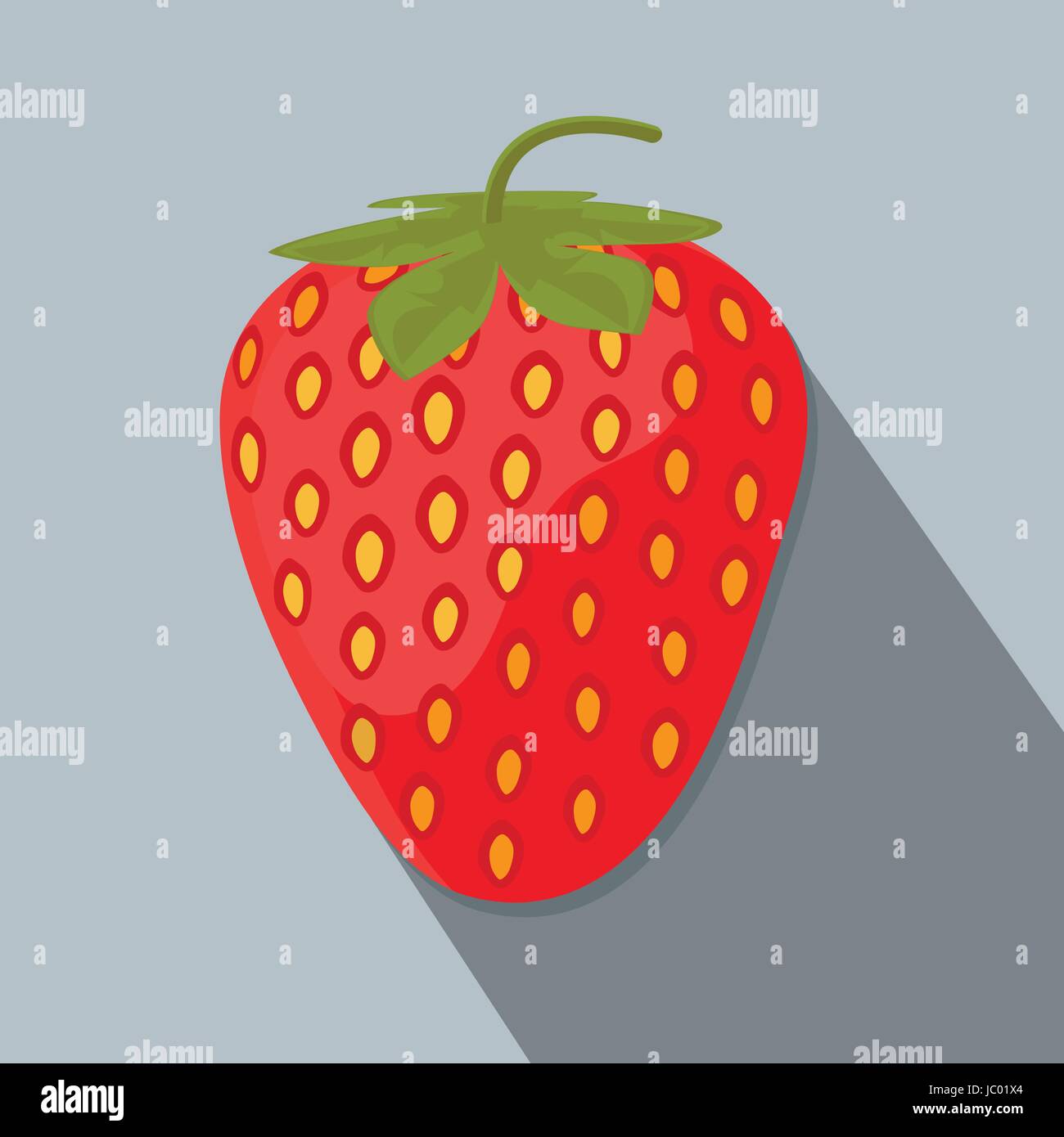 Strawberry Sweet fruit flat style, Strawberry icon isolated on ...