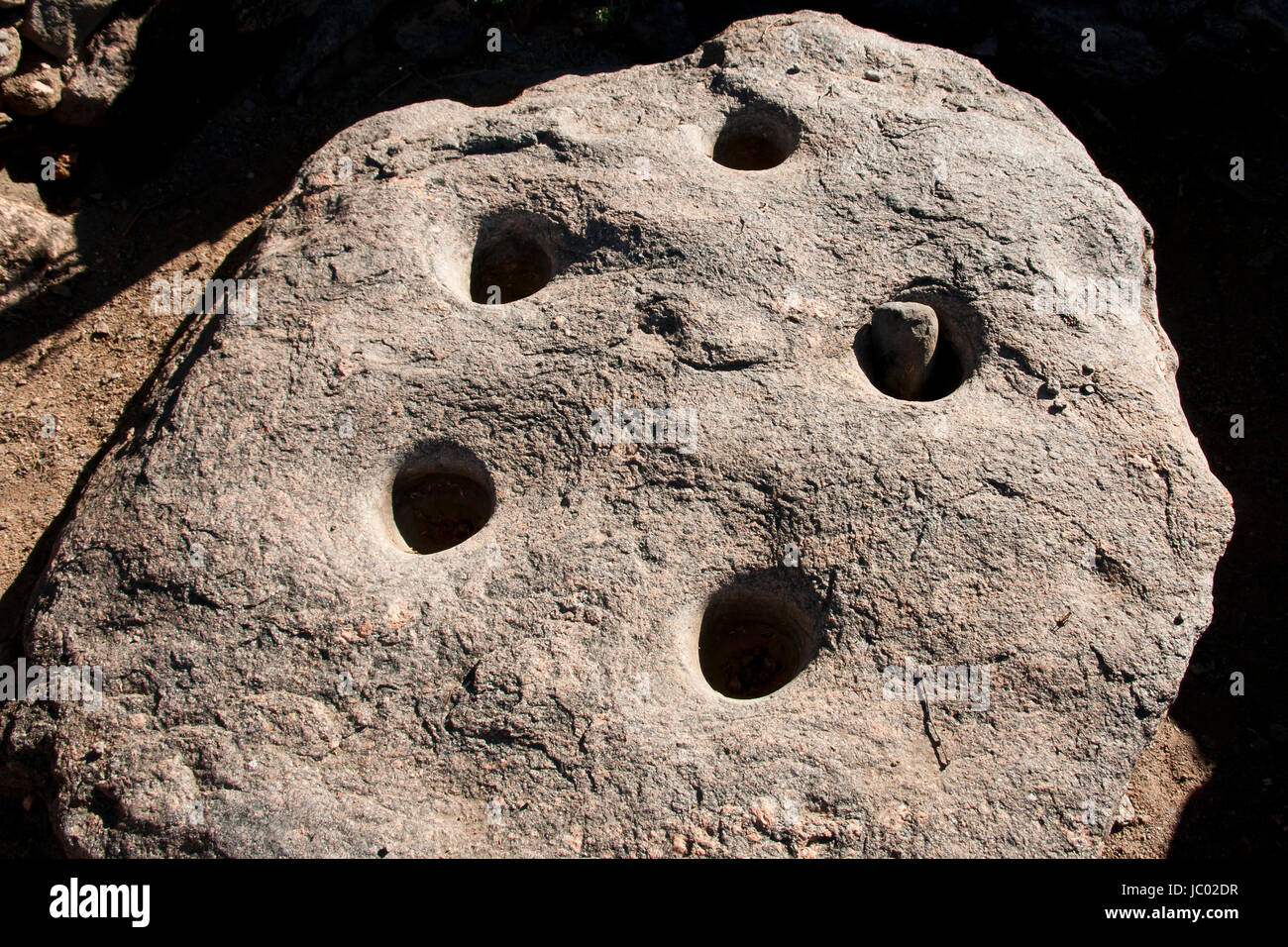 Ancient Mortar & Pestle Stock Photo Alamy