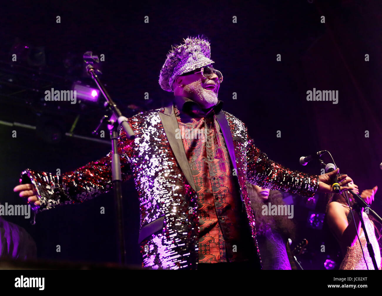 George Clinton & Parliament Funkadelic Performing at Manchester O2 Ritz  Featuring: George Clinton, Parliament Funkadelic Where: Manchester, United Kingdom When: 12 May 2017 Credit: Sakura/WENN.com Stock Photo