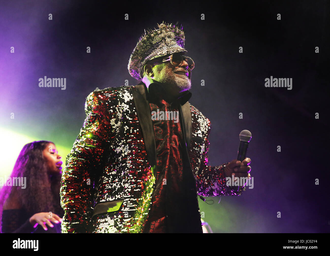 George Clinton & Parliament Funkadelic Performing at Manchester O2 Ritz  Featuring: George Clinton, Parliament Funkadelic Where: Manchester, United Kingdom When: 12 May 2017 Credit: Sakura/WENN.com Stock Photo