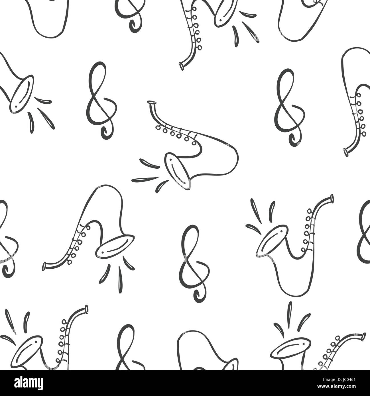 Collection stock musical illustration pattern vector art Stock Vector ...