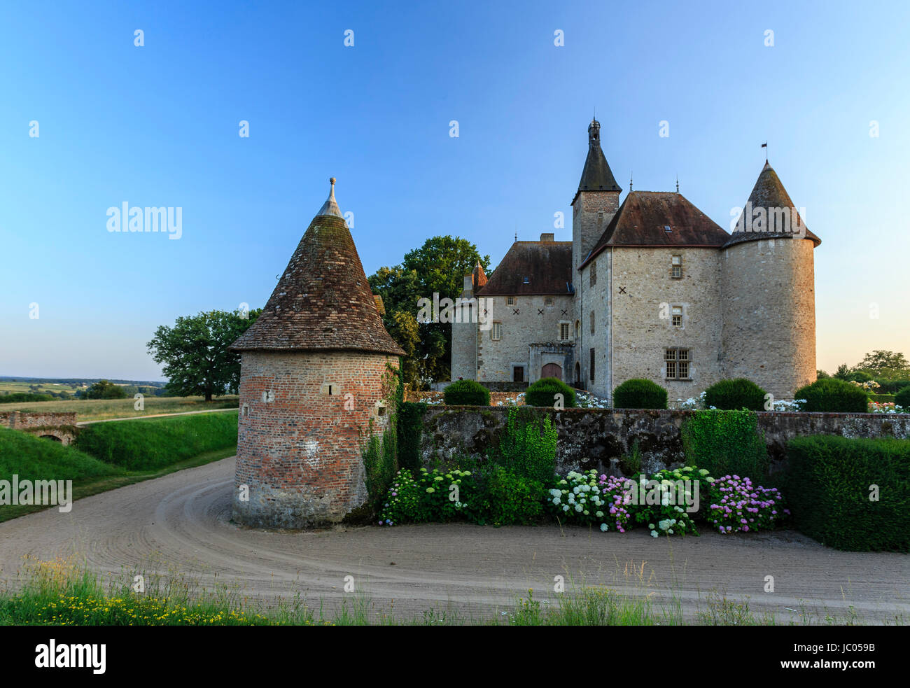 France, Allier (03), Saint-Pourçain-sur-Besbre, château de Beauvoir // France, Allier, Saint Pourcain sur Besbre, Beauvoir castle Stock Photo