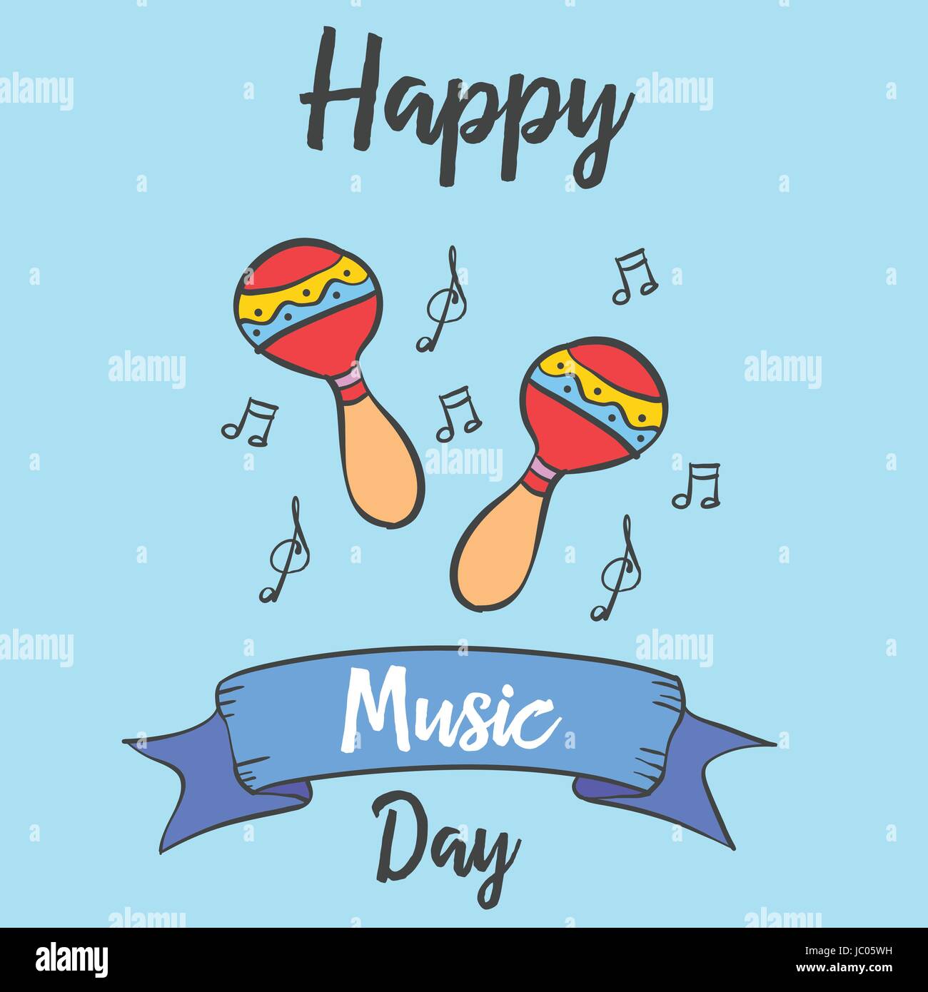 Happy music day doodle vector art Stock Vector Image & Art Alamy