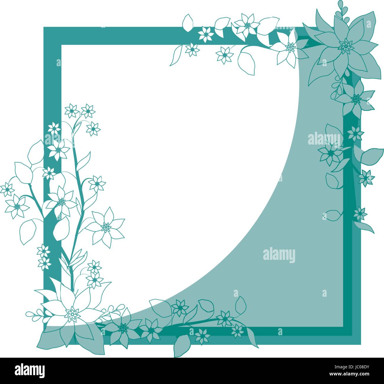 Frame with flowers Stock Vector Image & Art - Alamy