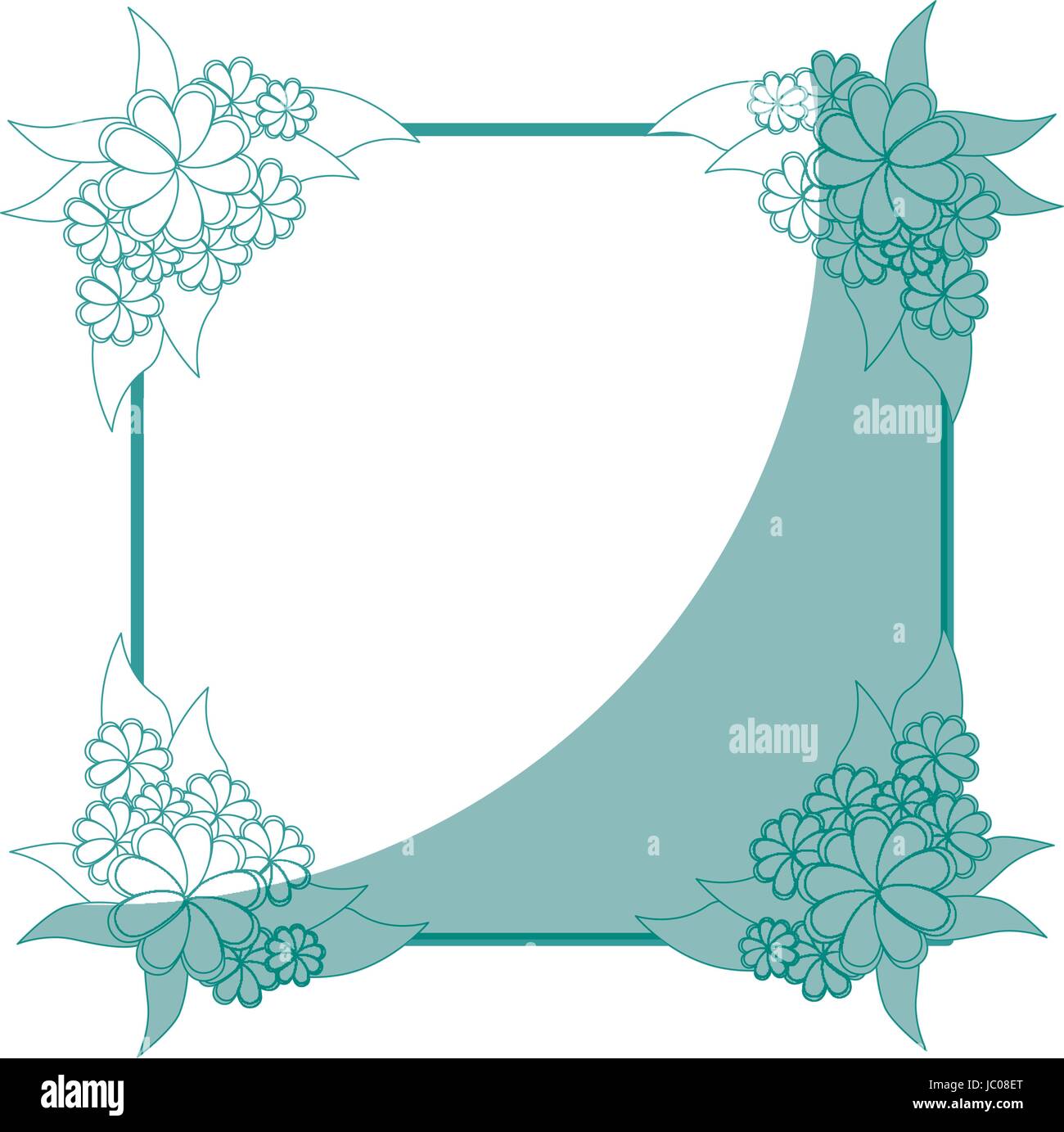 Frame with flowers Stock Vector Image & Art - Alamy
