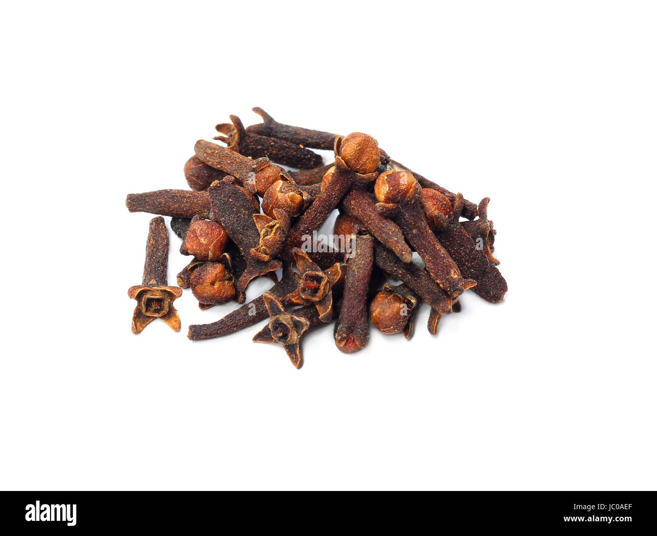 Cloves Spice over white background Stock Photo