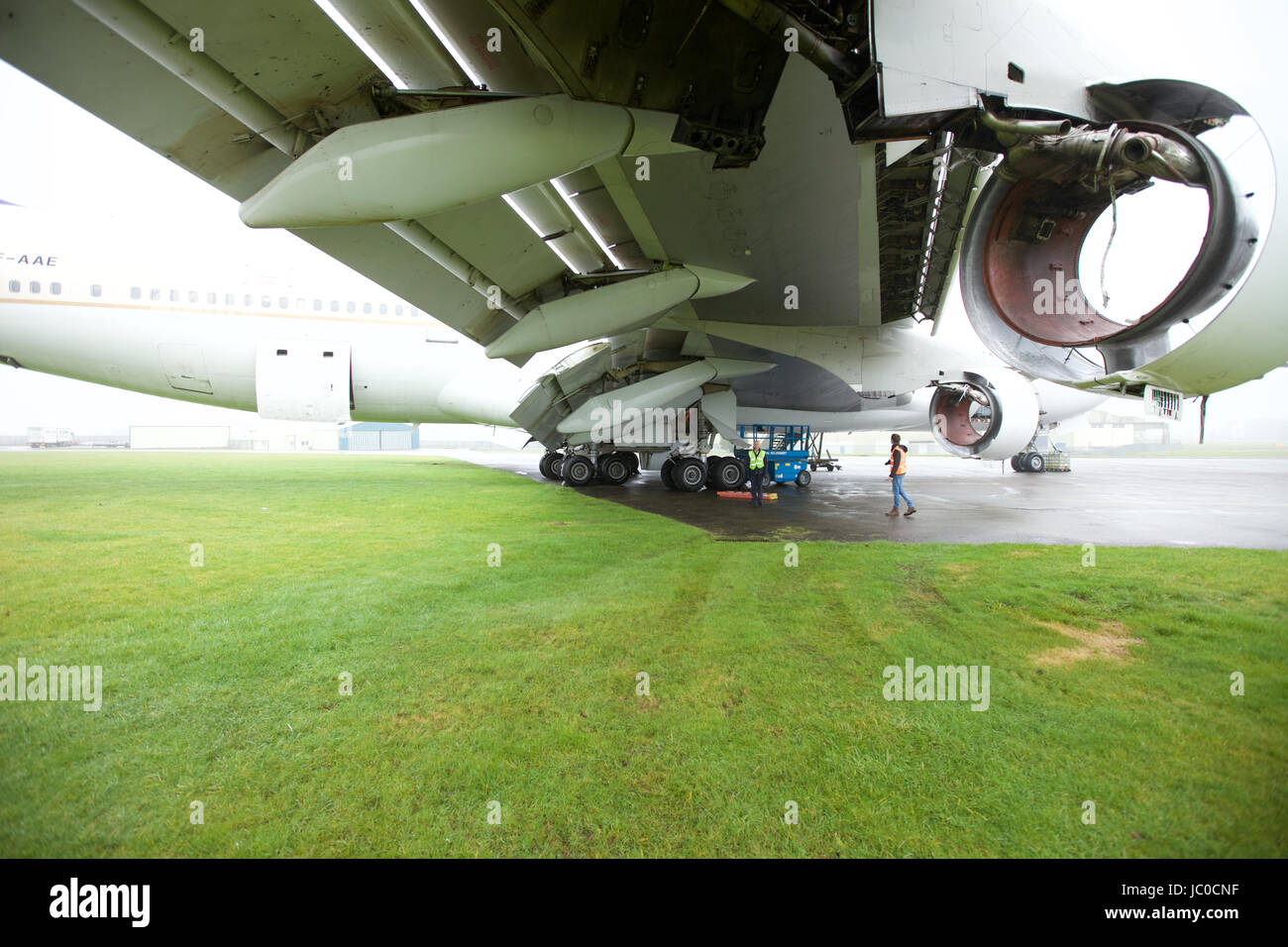 Where passenger aircraft go to die. Airliners are dismantled in the