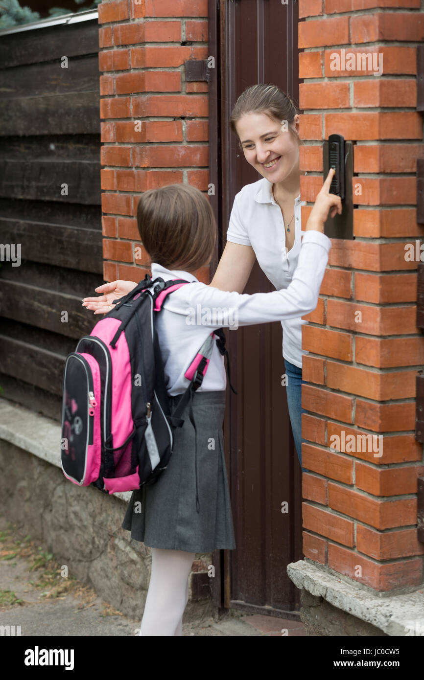 Child school uniform adult home hi-res stock photography and images - Alamy