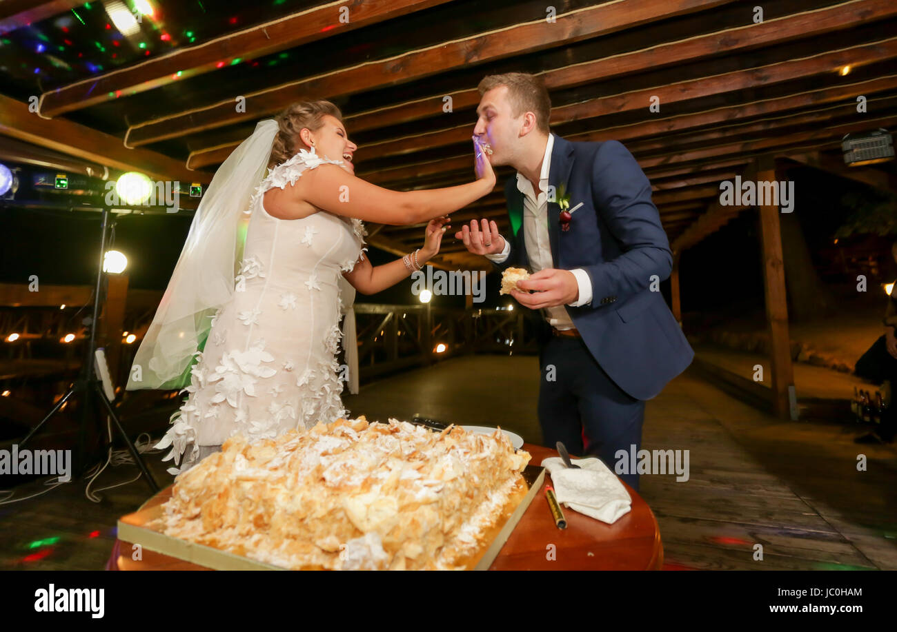 Wedding Cake In Face Tradition