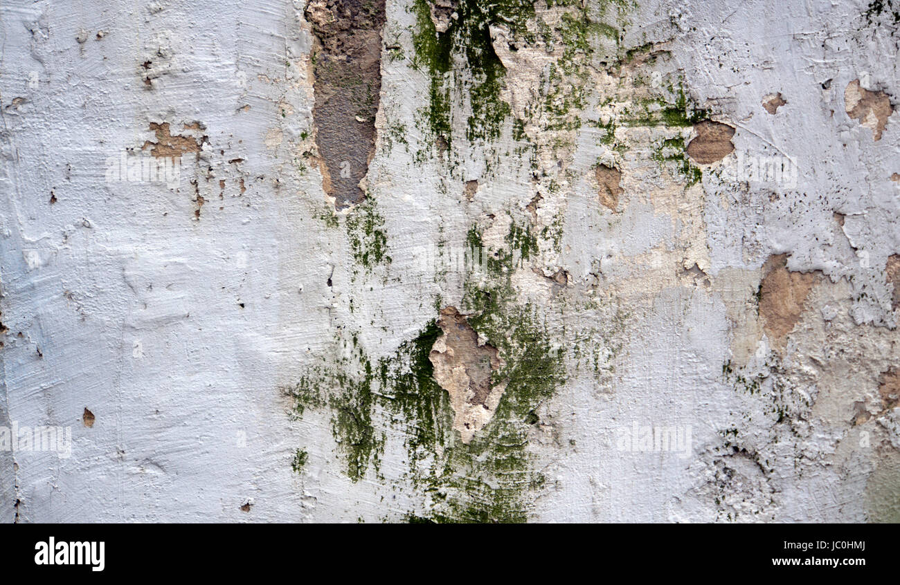 Wall with come off paint. Background and textures photography. Stock Photo