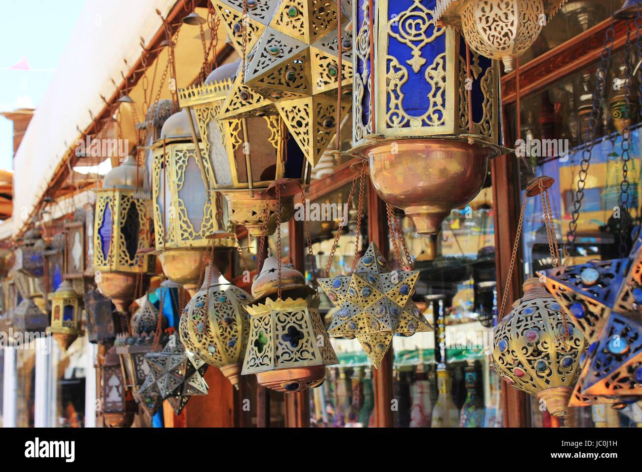 set of old vintage lamps Stock Photo Alamy