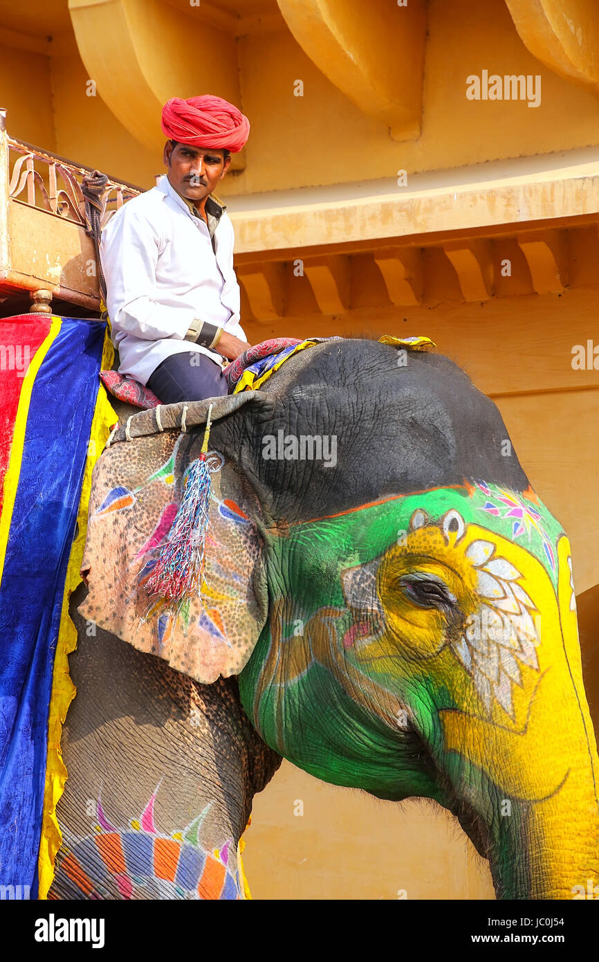 Man elephant hi-res stock photography and images - Alamy