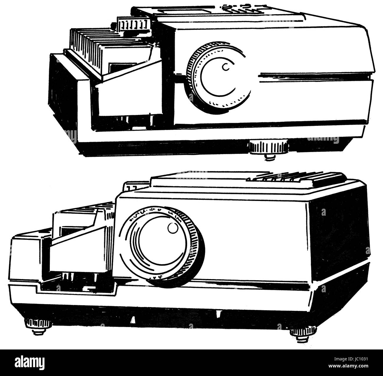 Beamer projector Black and White Stock Photos & Images Alamy