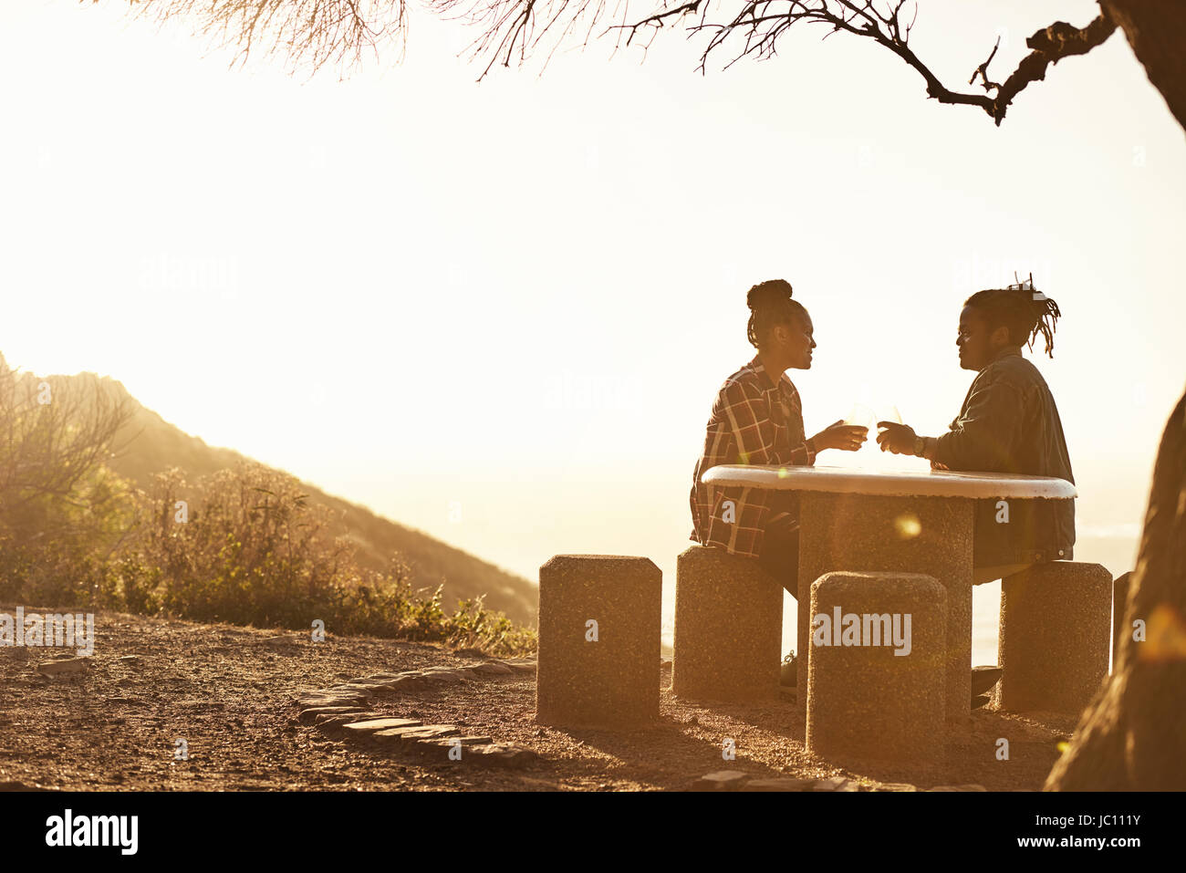 Couple making love silhouette hi-res stock photography and images - Alamy
