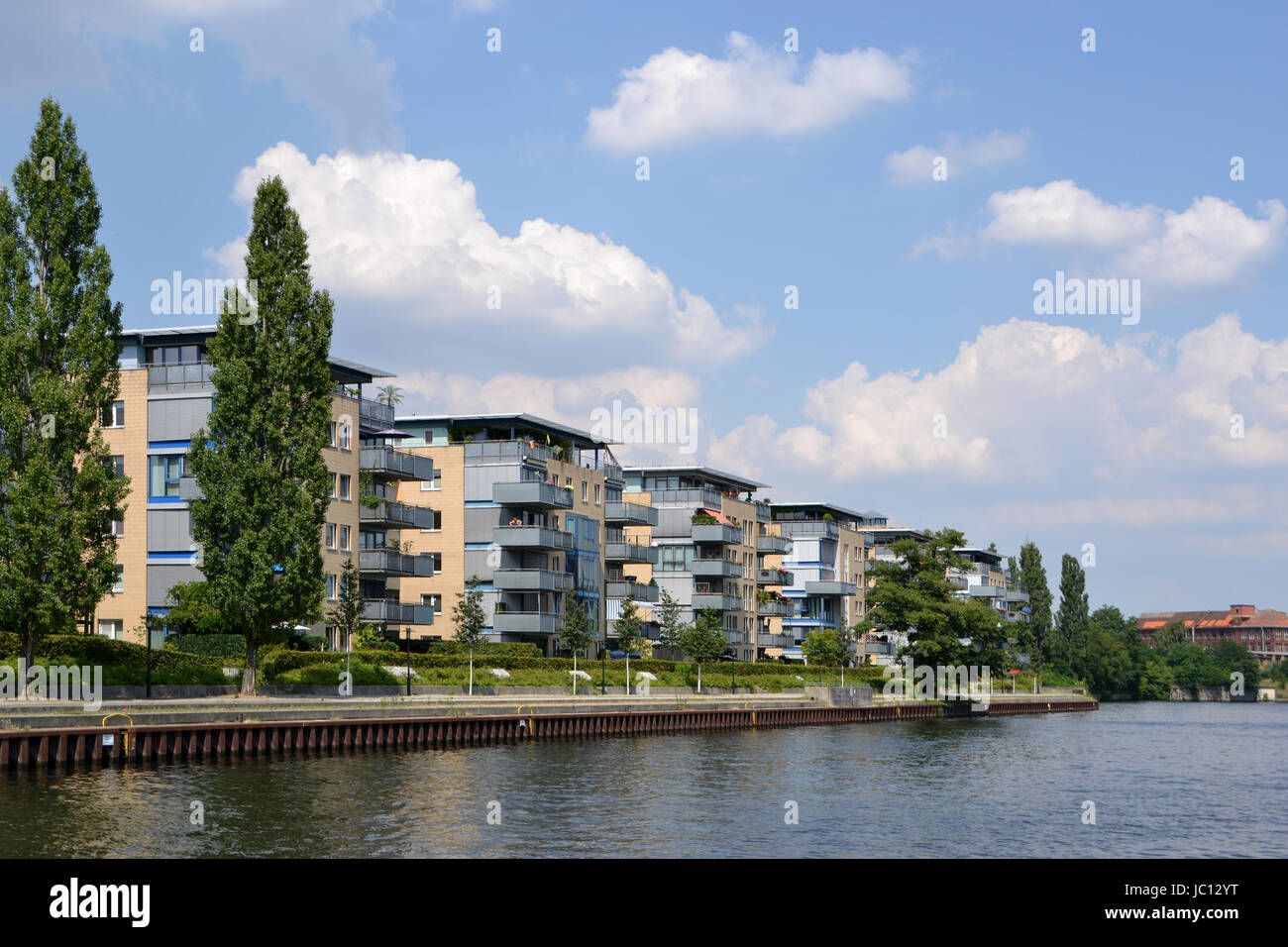 living on the river spree Stock Photo