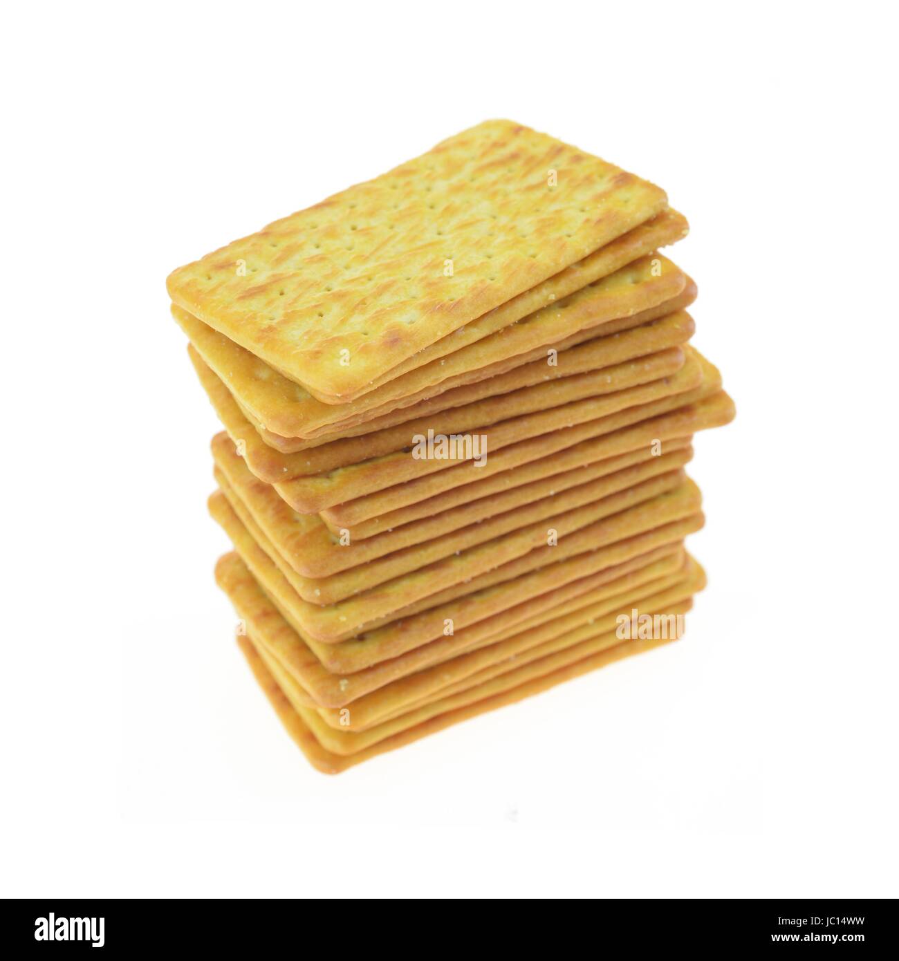 A copse up shot of savoury crackers Stock Photo