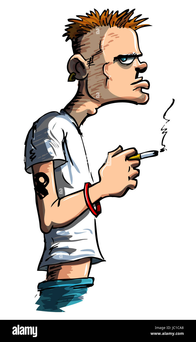 bad boy cartoon smoking