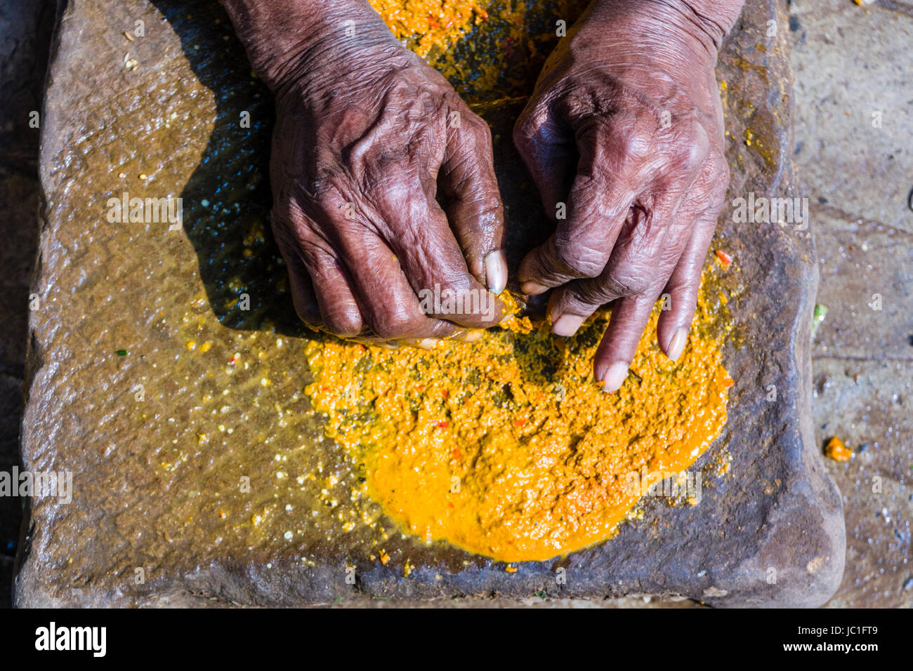 Woman Grinding Spices High Resolution Stock Photography and Images Alamy
