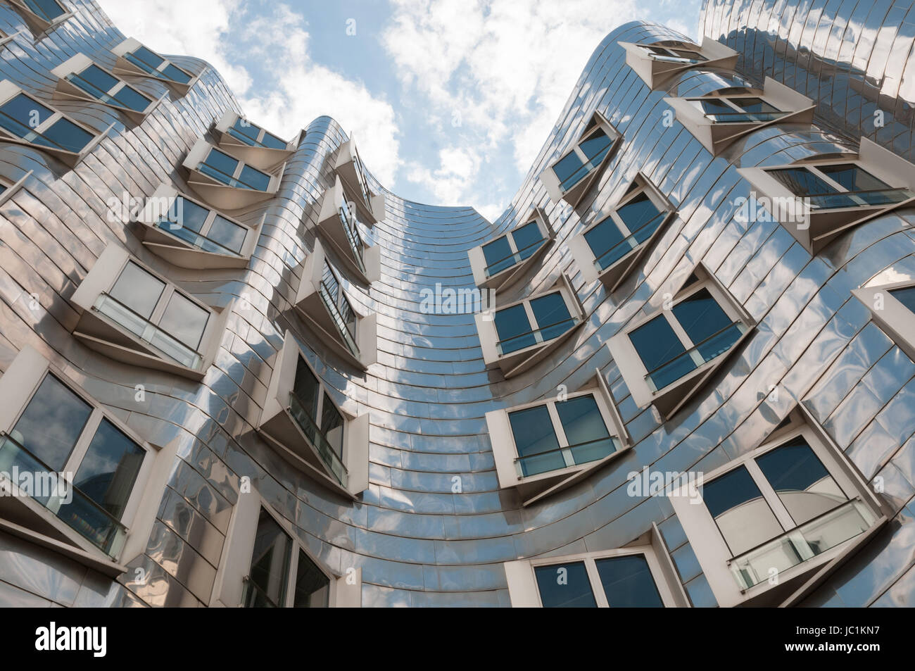 a house in düsseldorf's media harbour Stock Photo