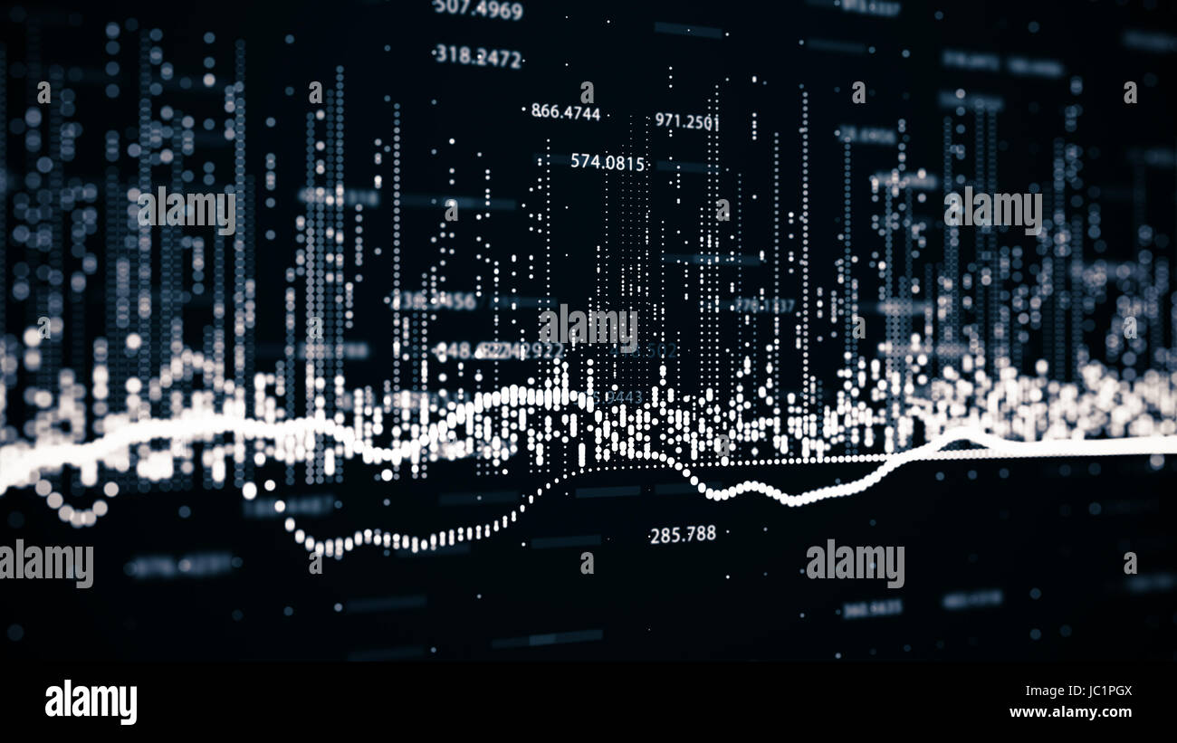 Percnetages Background Cool Dicrease And Increasse Cool Abstract background with growing charts and flowing counters of numbers ...