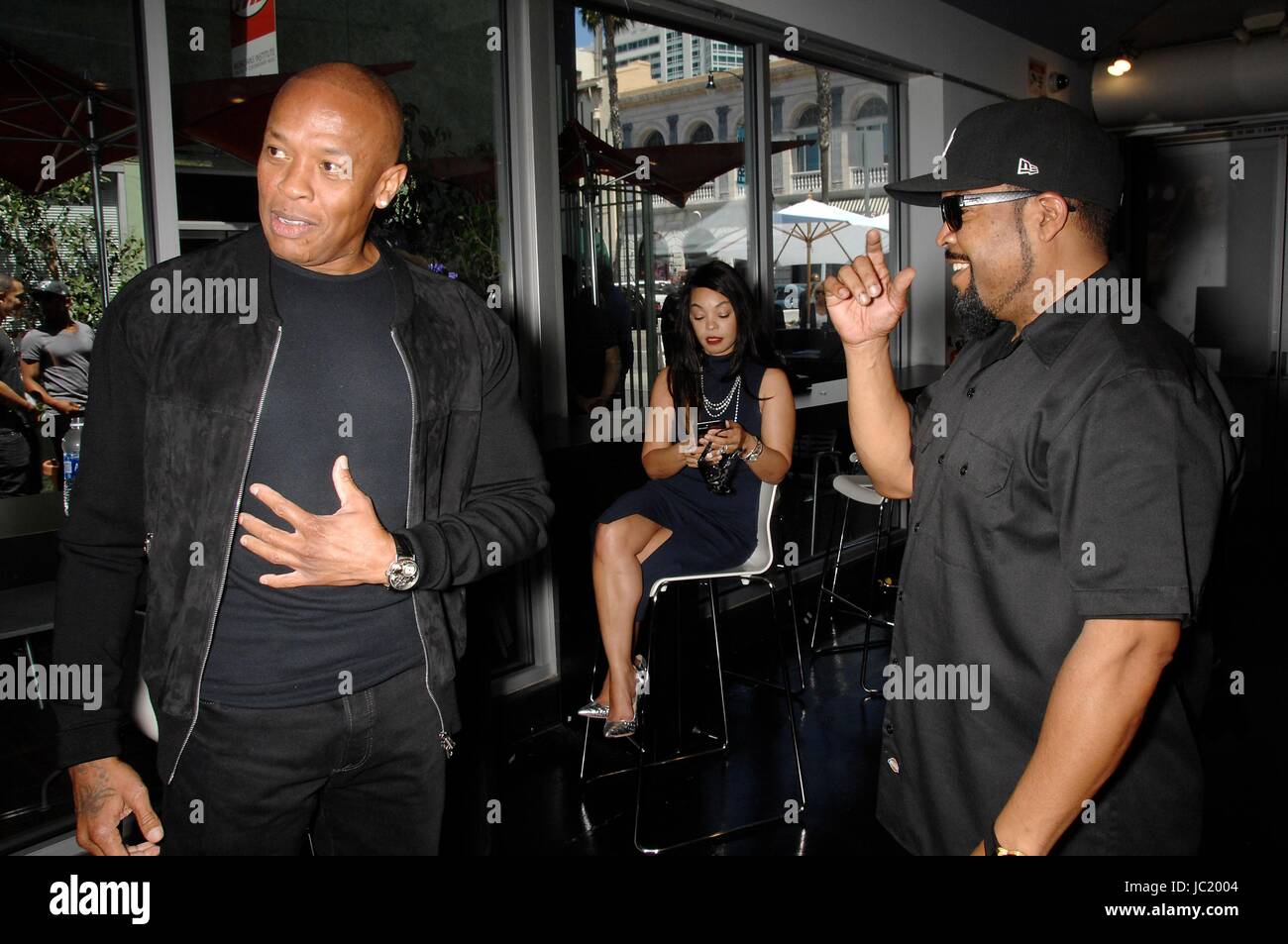 Hollywood Boulevard Ca 12th June 2017 Dr Dre Ice Cube At The Stock Photo Alamy