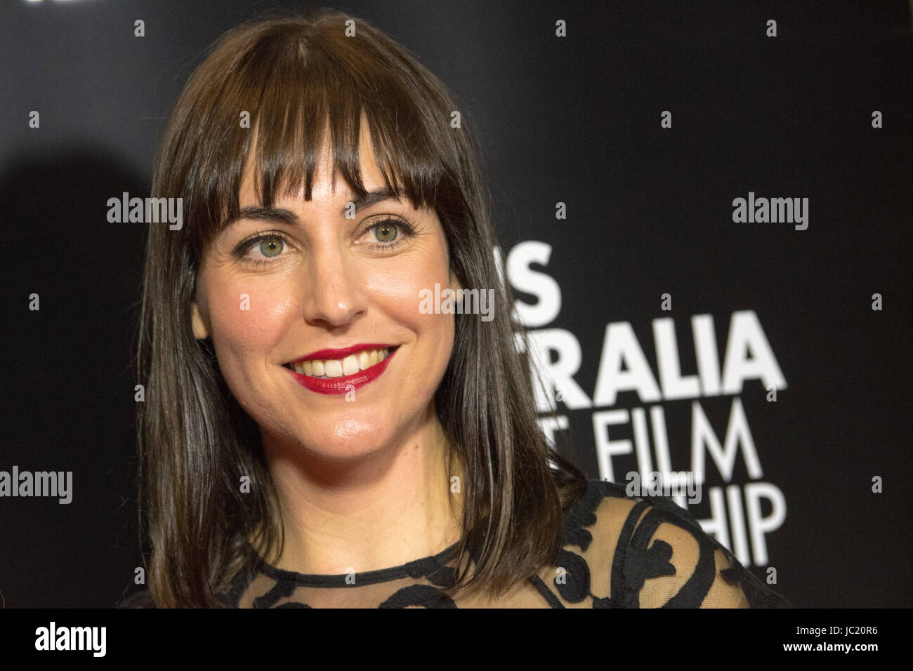 Sydney, Australia. 13th June, 2017. VIP's and celebrities walk the red carpet at the Deny Opera Quays Cinema ahead of the Lexus Australia Short Film Gala which was presented by the Sydney Film Festival. Pictured is Brooke Goldfinch. Credit: mjmediabox/Alamy Live News Stock Photo