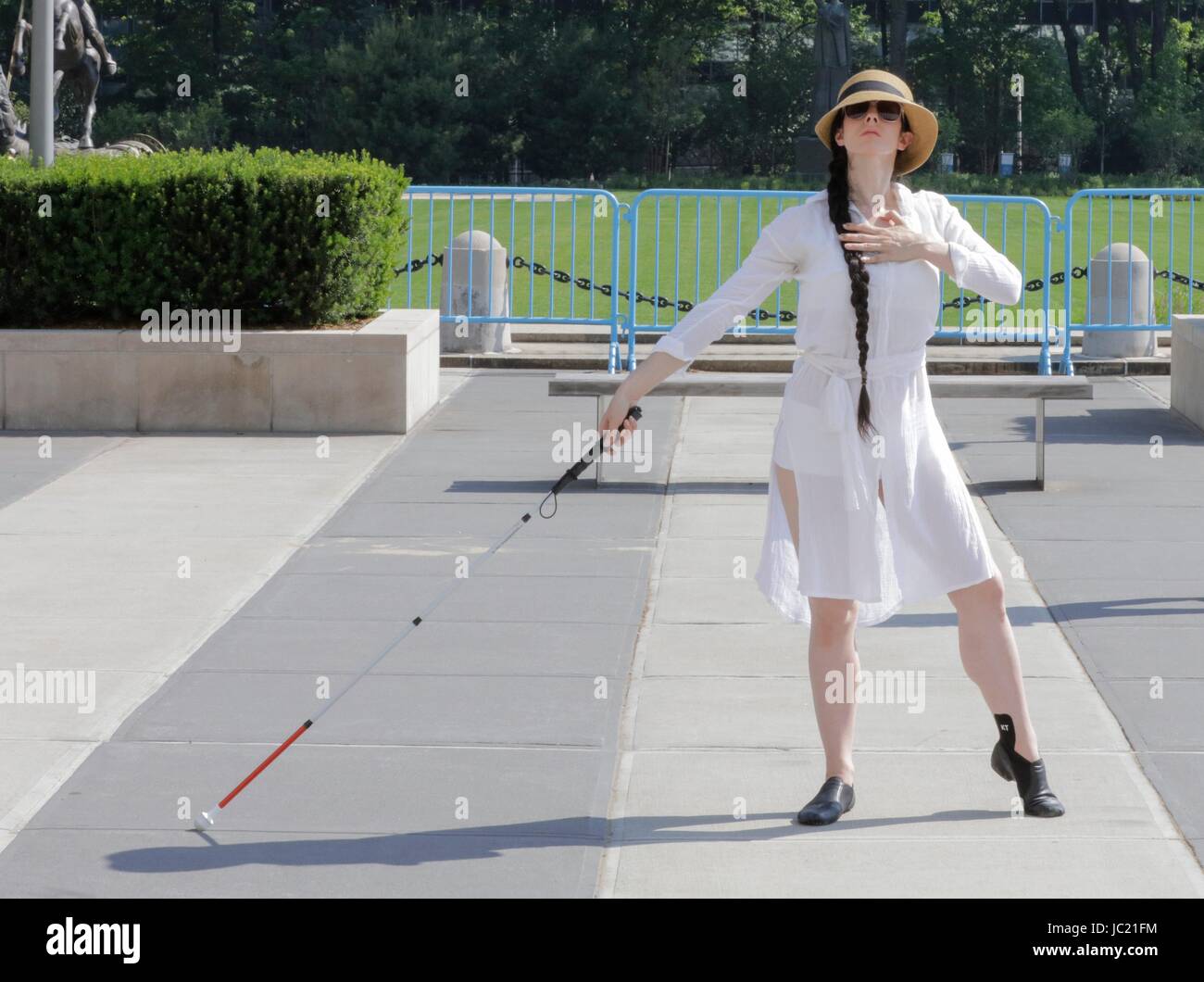 United Nations, New York, USA, June 13 2017 - Heidi Latsky Dance Company is an internationally recognized company, creating work with people with disabilities since 2006 Performed at the UN Headquarters in New York to open the10th Session of the Conference of States Parties to the Convention on the Rights of Persons with Disabilities. Photo: Luiz Rampelotto/EuropaNewswire | usage worldwide Stock Photo