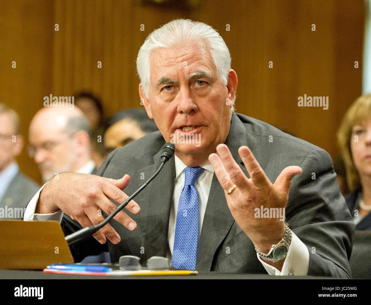 United States Secretary Of State Rex Tillerson Gives Testimony Before