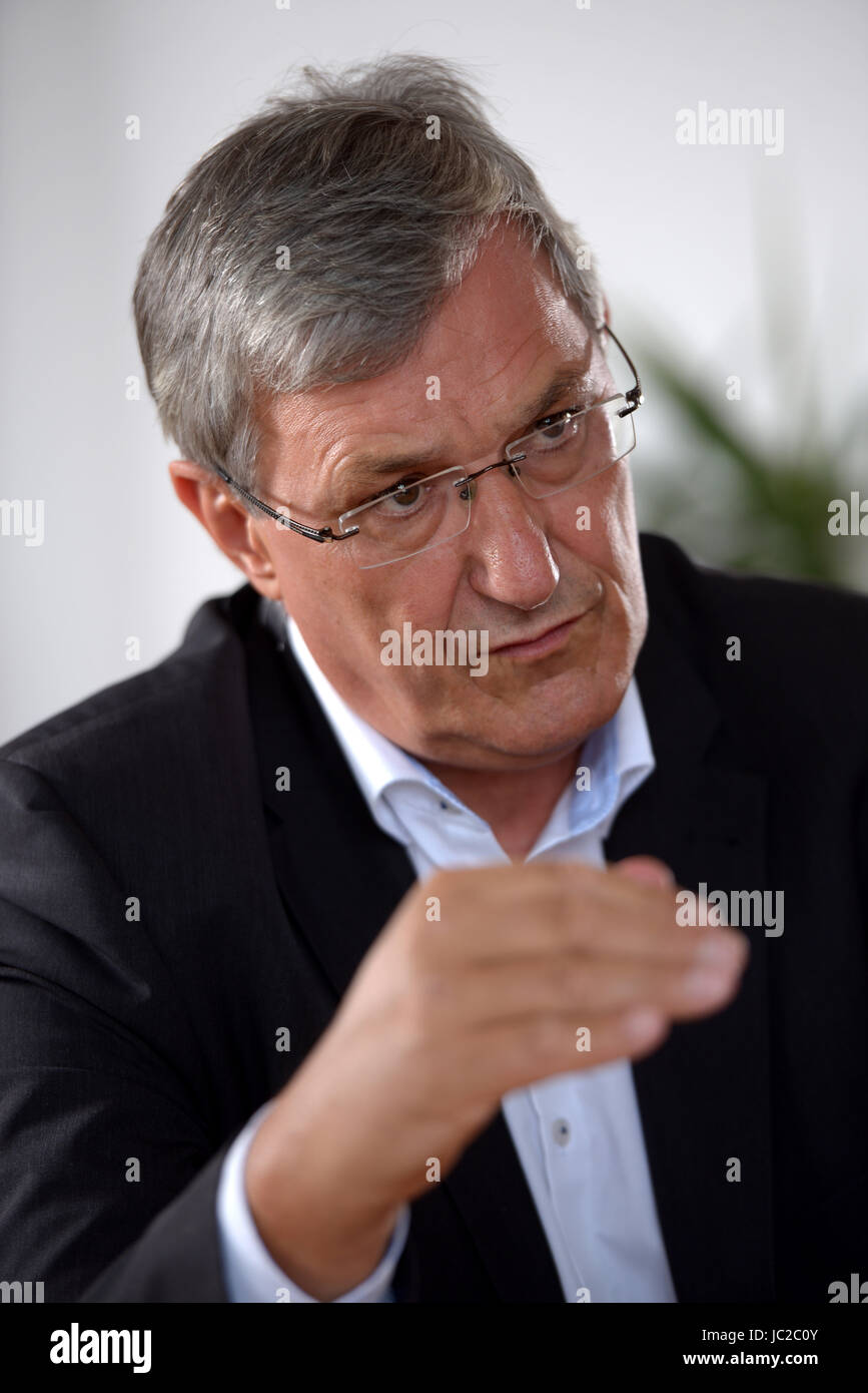 Berlin, Germany, Bernd Riexinger, Chairman of the Left Party Stock Photo