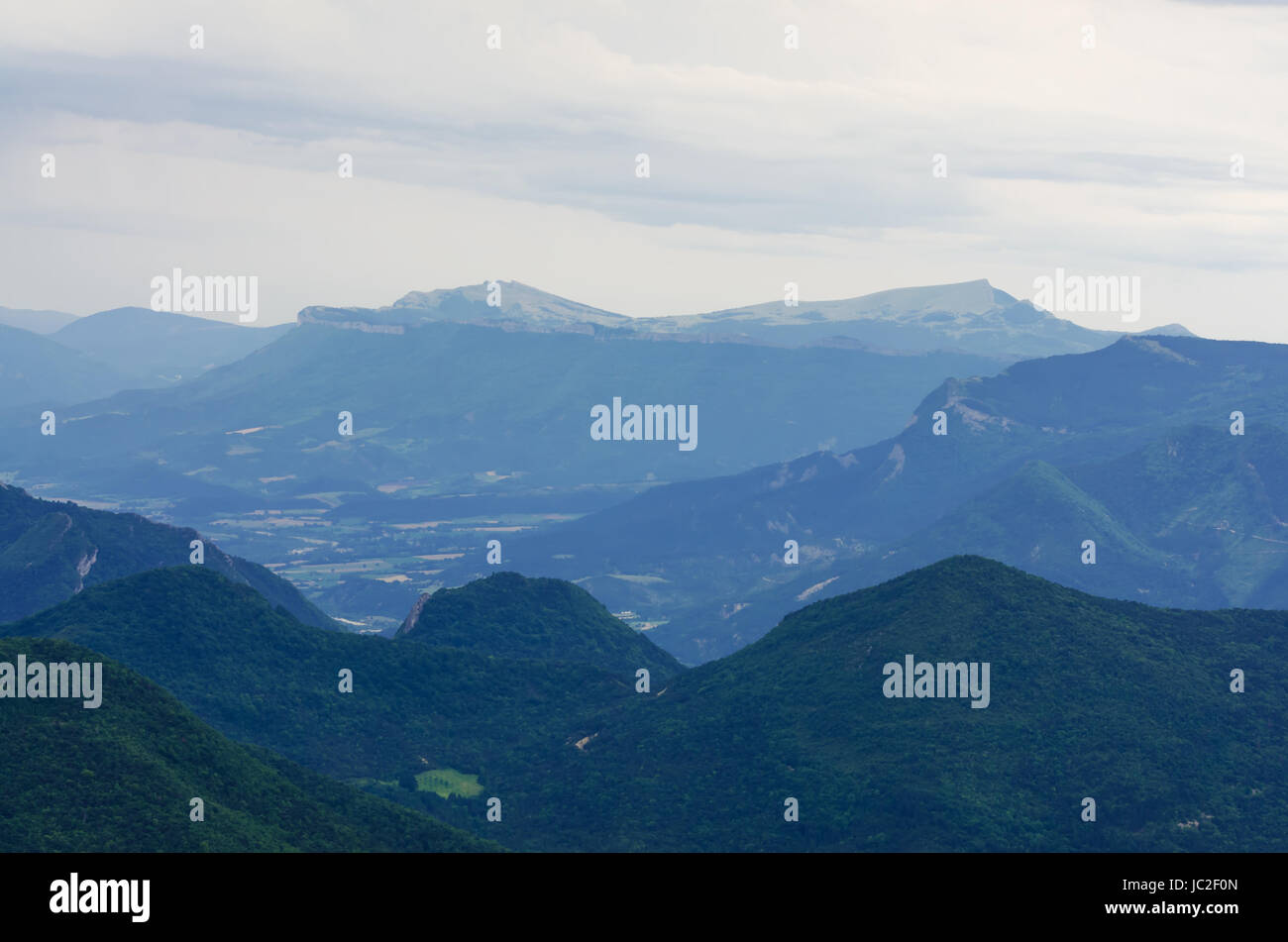 Thunderstorms in the mountains Stock Photo