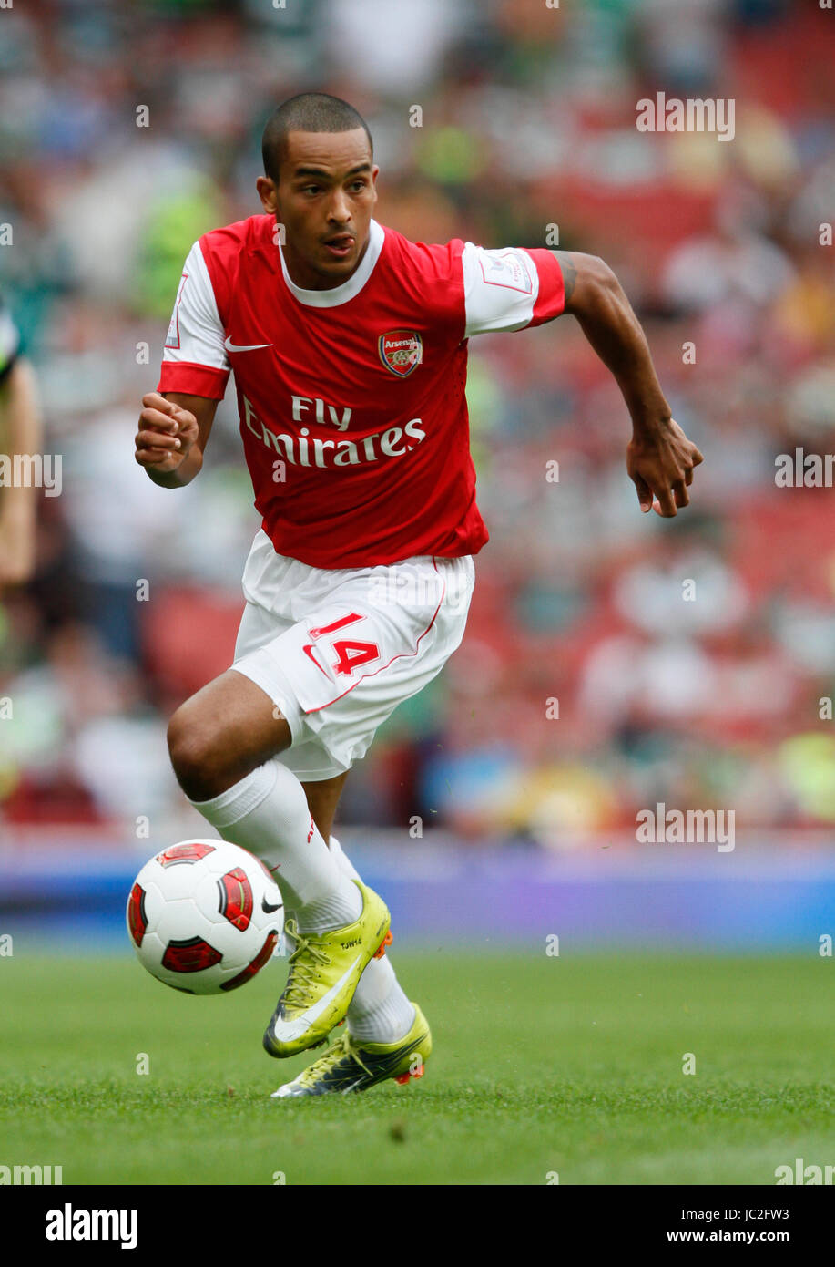 THEO WALCOTT ARSENAL FC EMIRATES STADIUM LONDON ENGLAND 01 August 2010