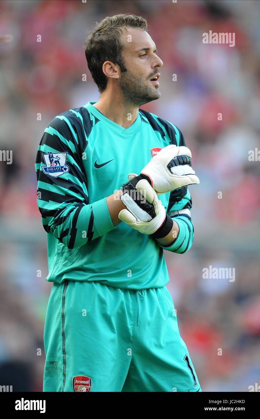 Manuel Almunia Arsenal Fc Arsenal Fc Anfield Liverpool England 15 