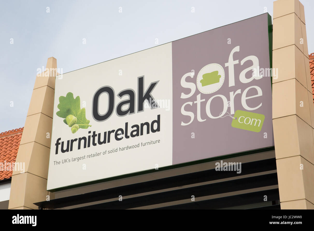 Oak Furnitureland signage Stock Photo Alamy