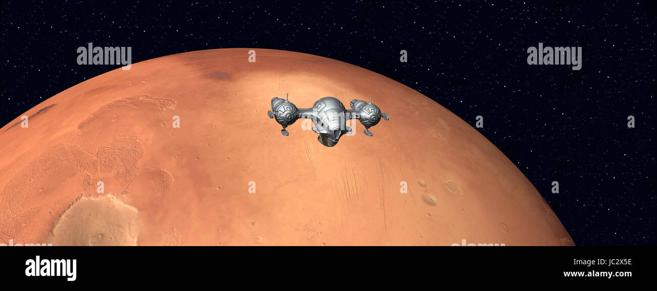 the flight to mars Stock Photo Alamy