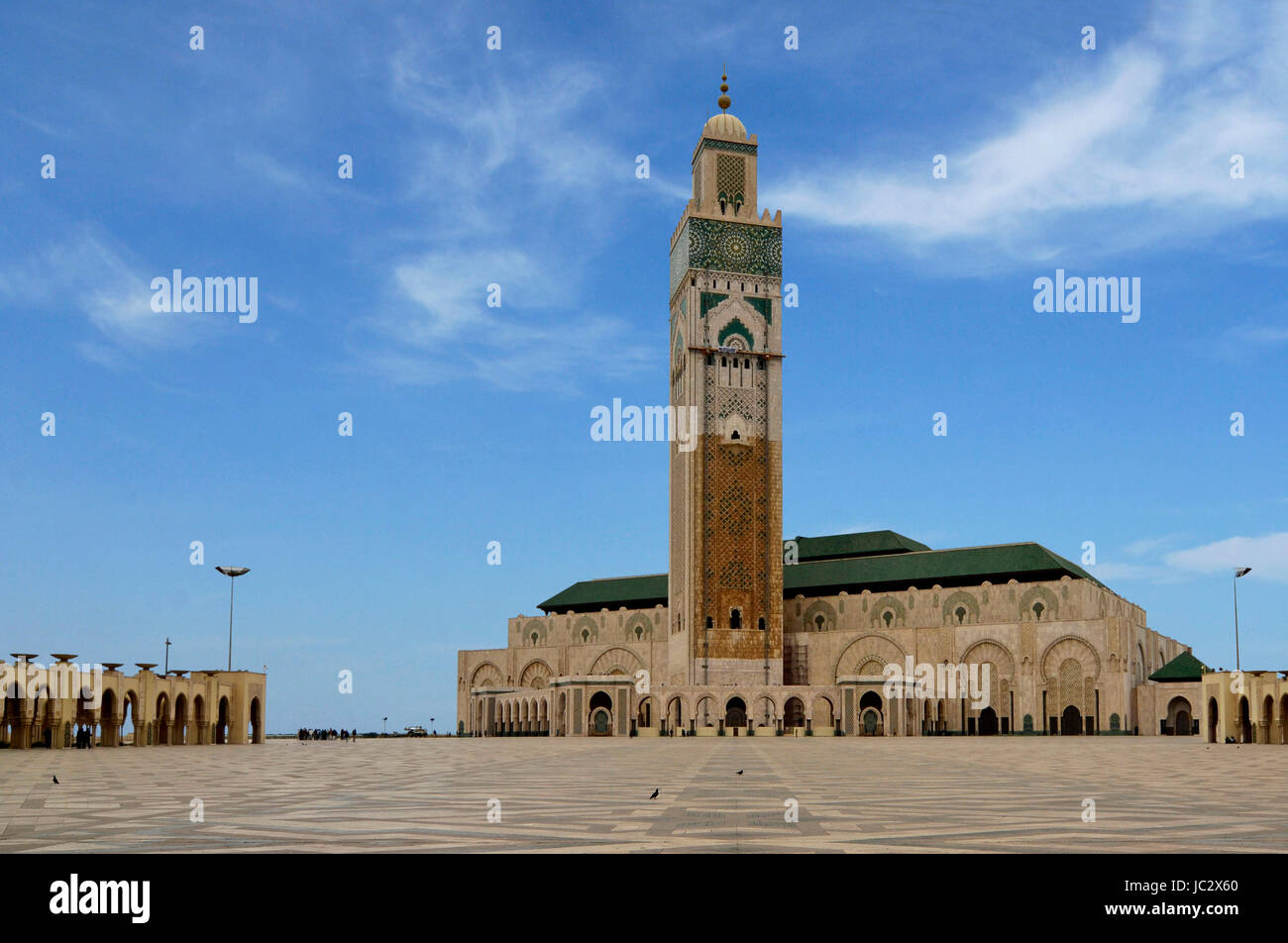 Moschee Hassan II. Casablanca, Marokko Stock Photo
