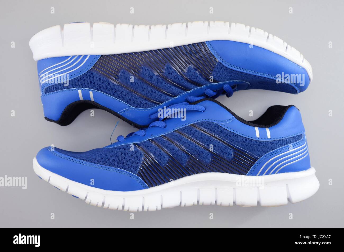 A close up shot of running shoes Stock Photo Alamy