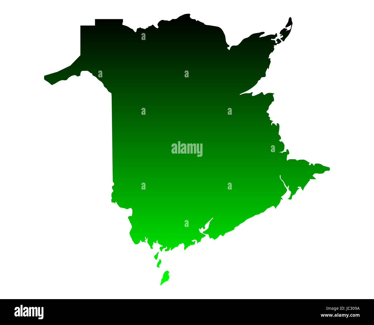 Karte von New Brunswick Stock Photo Alamy