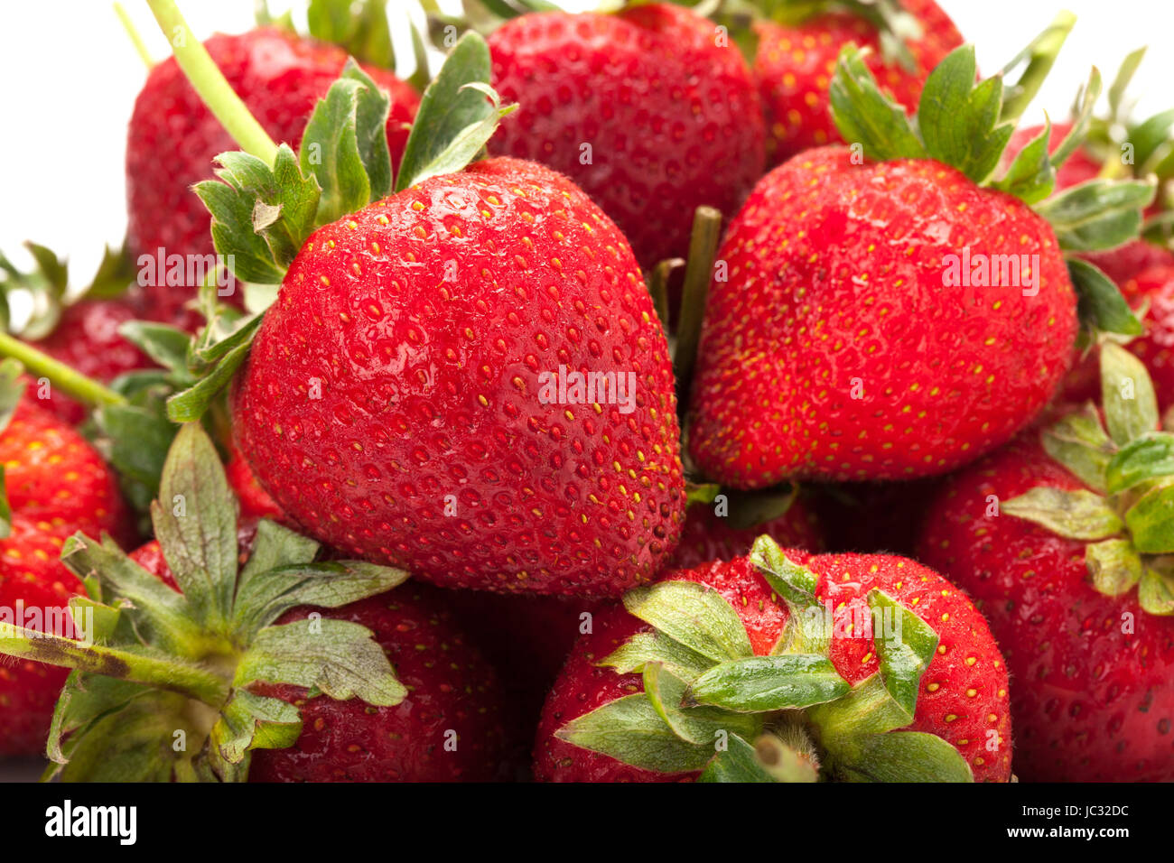 strawberry isolated on white background Stock Photo - Alamy