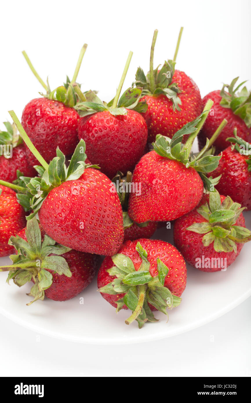 strawberry isolated on white background Stock Photo - Alamy