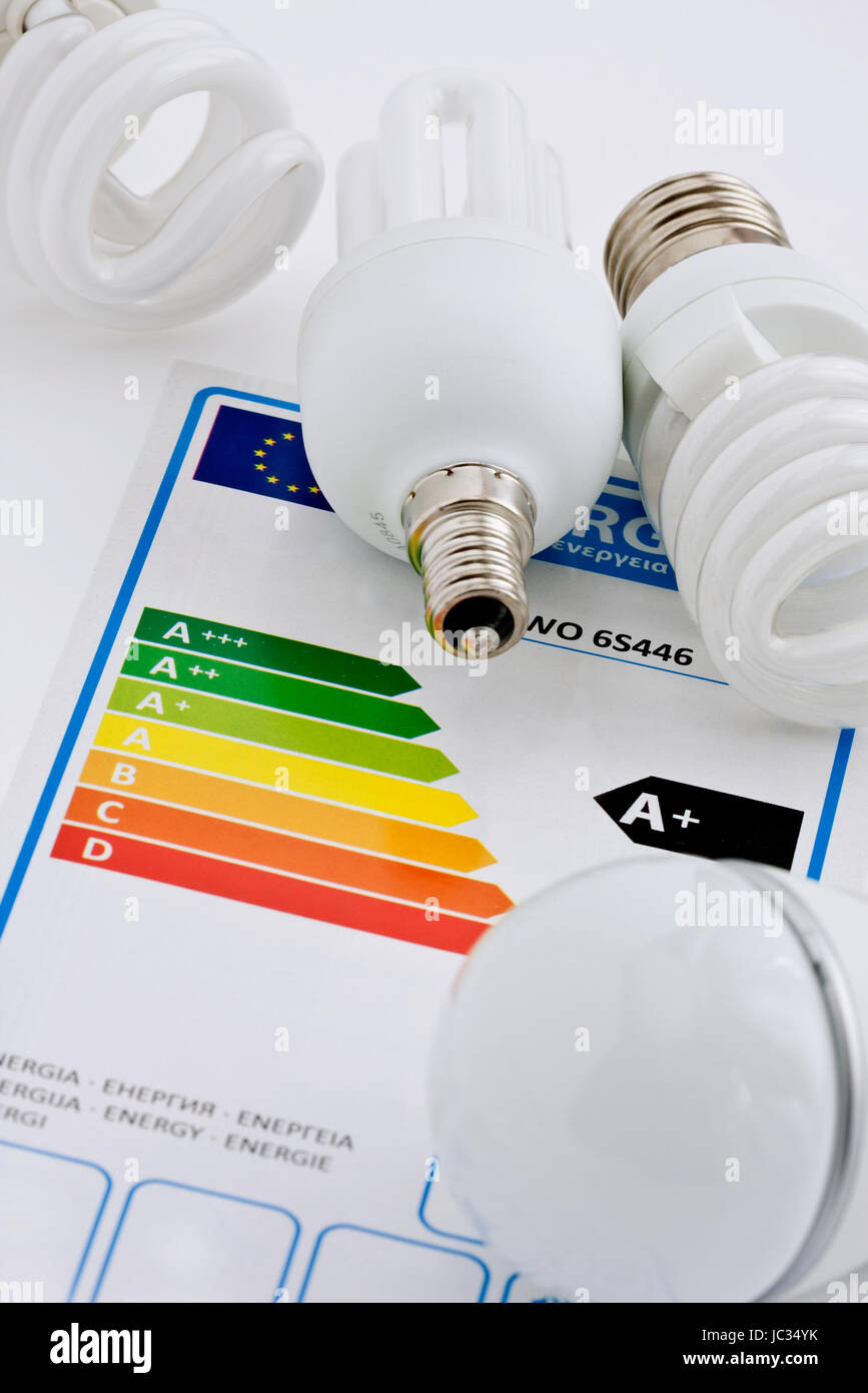 Energiesparlampen Stock Photo