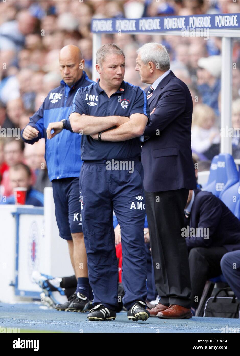 ALLY MCCOIST WALTER SMITH GLASGOW RANGERS MANAGER GLASGOW RANGERS