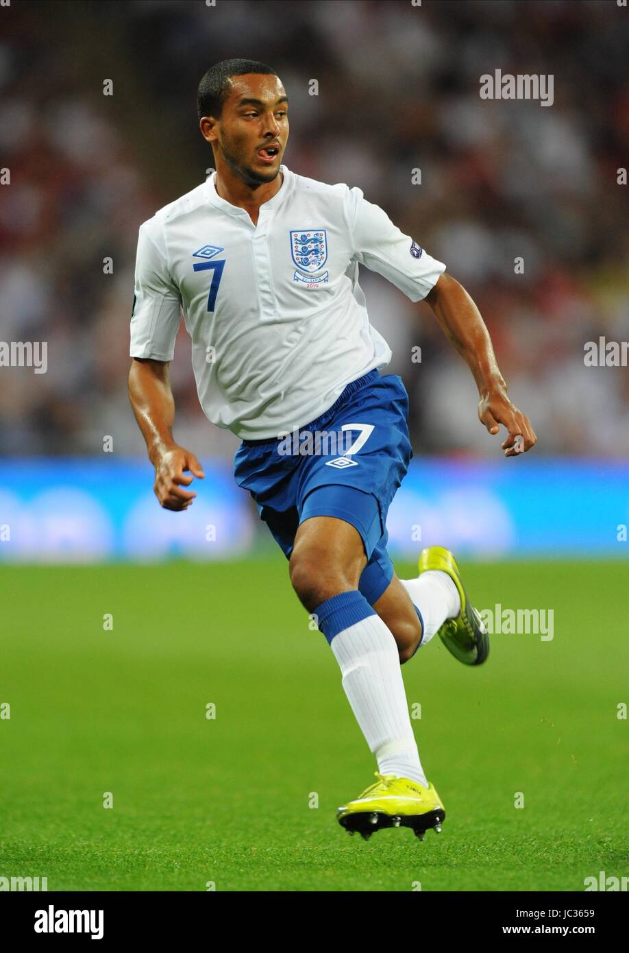Walcot England THEO WALCOTT ENGLAND WEMBLEY STADIUM LONDON ENGLAND 03 September 2010 ...