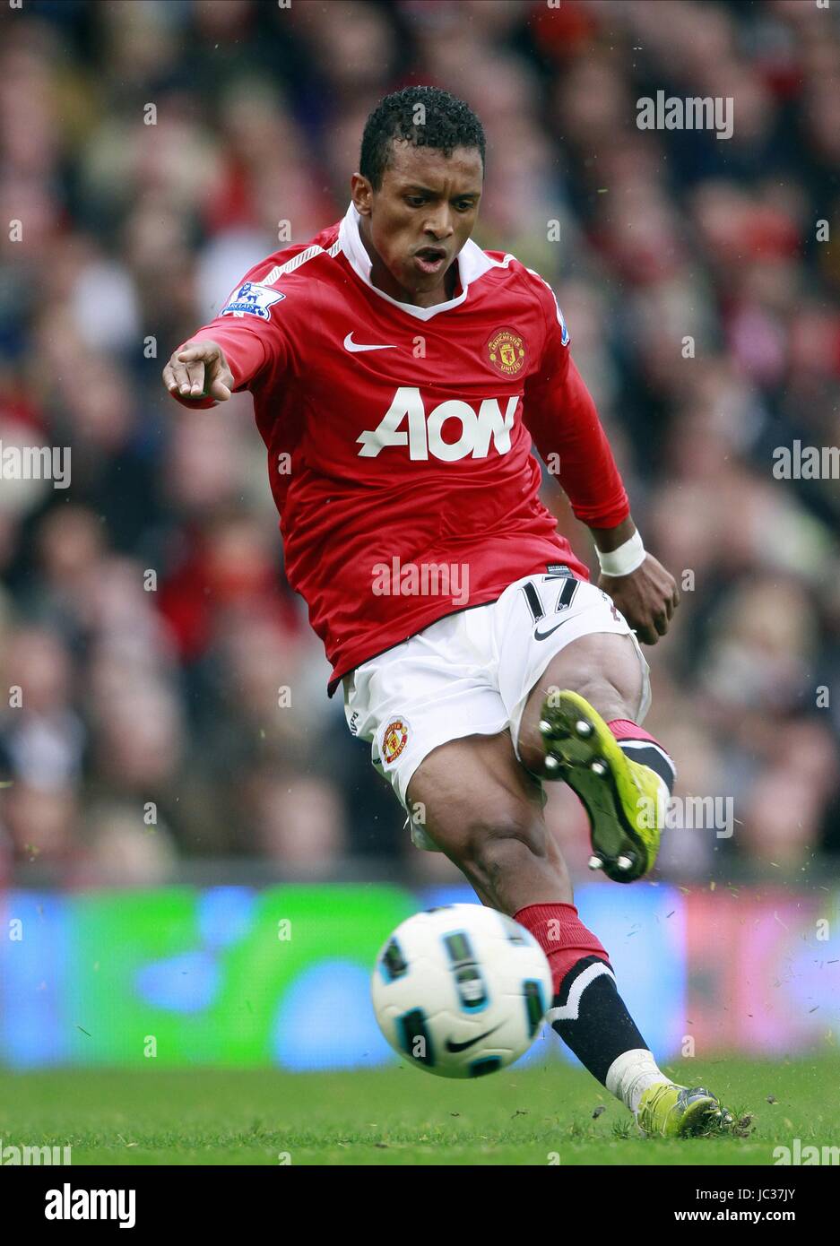 NANI MANCHESTER UNITED FC OLD TRAFFORD MANCHESTER ENGLAND 19 September 2010 Stock Photo