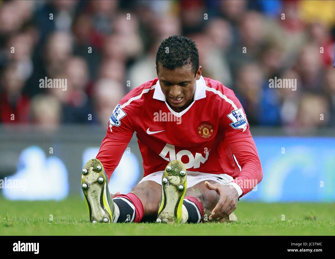 NANI MANCHESTER UNITED FC OLD TRAFFORD MANCHESTER ENGLAND 19 September 2010 Stock Photo