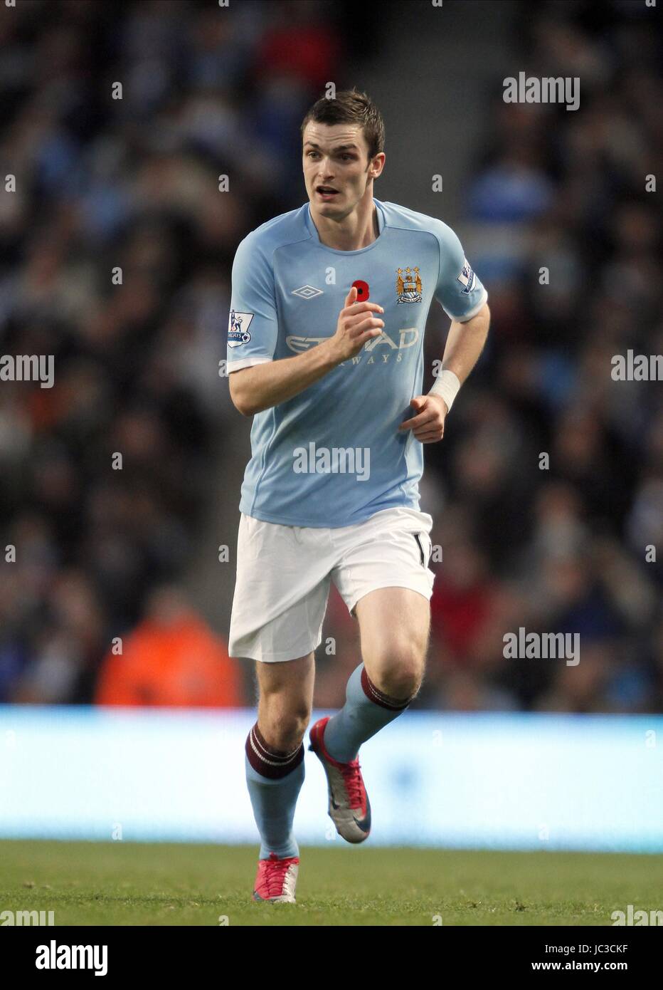ADAM JOHNSON MANCHESTER CITY FC MANCHESTER CITY FC EASTLANDS MANCHESTER ...