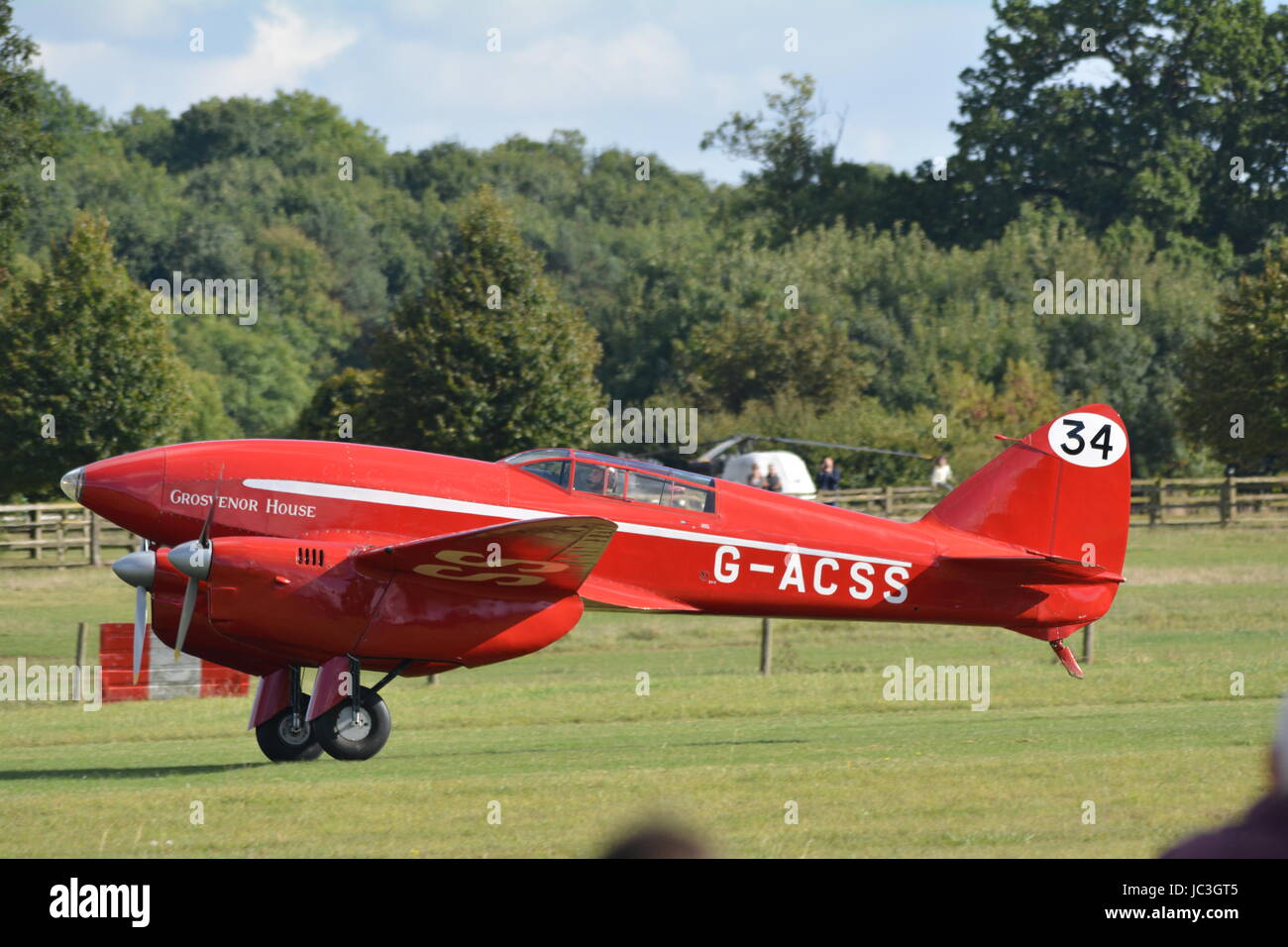 Dh 88 Comet Racer Historic Aircraft At Shuttleworth Stock Photo Alamy